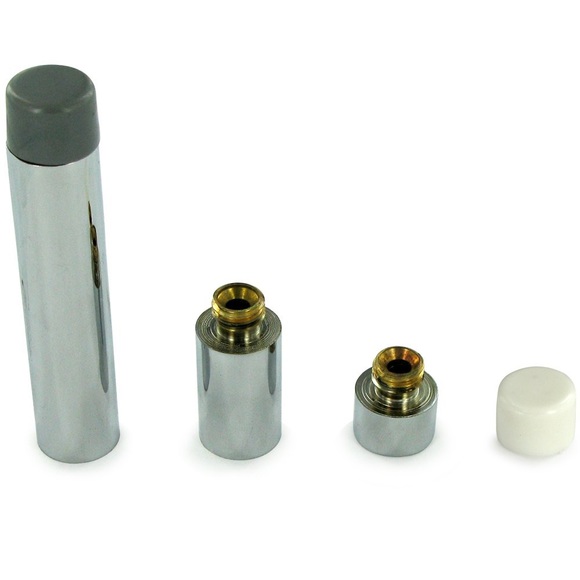 New! Deltana Solid Brass Maximum Extension Base board / Door Stop 4 1/2" - Picture 4 of 5